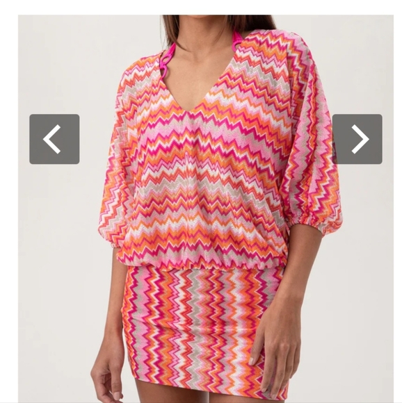 Trina Turk Other - Trina Turk Zen Zig Zag Swim Cover-up
